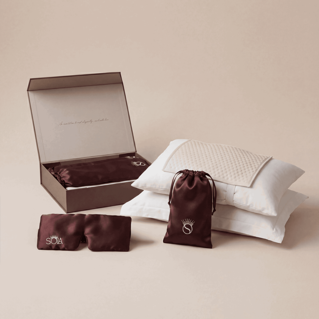 The Sola Sleep Collection - Luxury Sleep Wellness Gift Set for Hot Sleepers - Sola Wellness