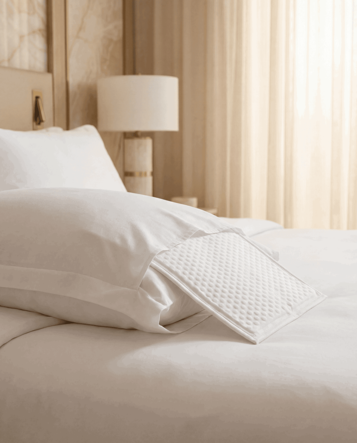 Cooling Pillow Pad - Luna Cool Temperature Regulating Pillow Pad for Cooler Sleep - Sola Wellness