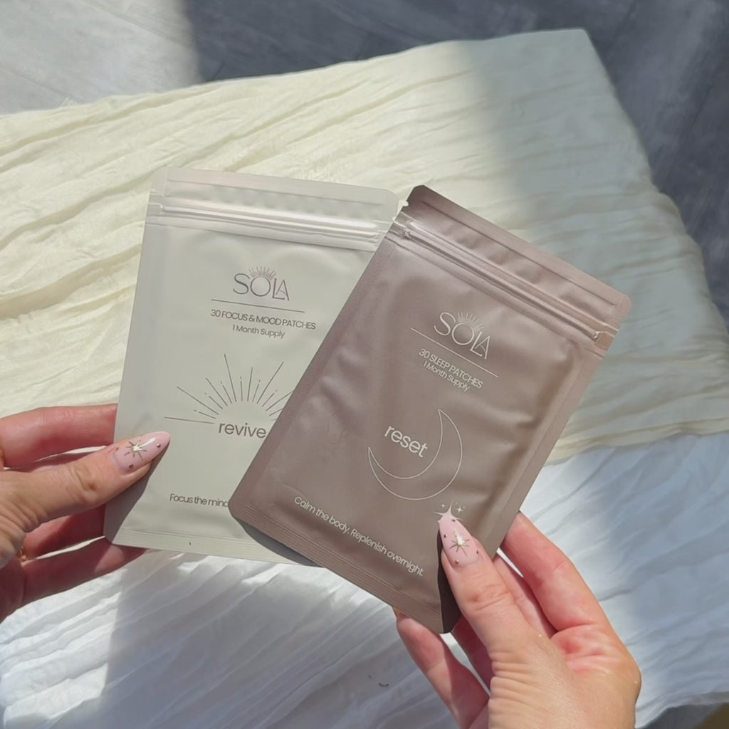 Sola Reset & Revive Patch Duo - Energy, Mood & Focus and Sleep & Relaxation